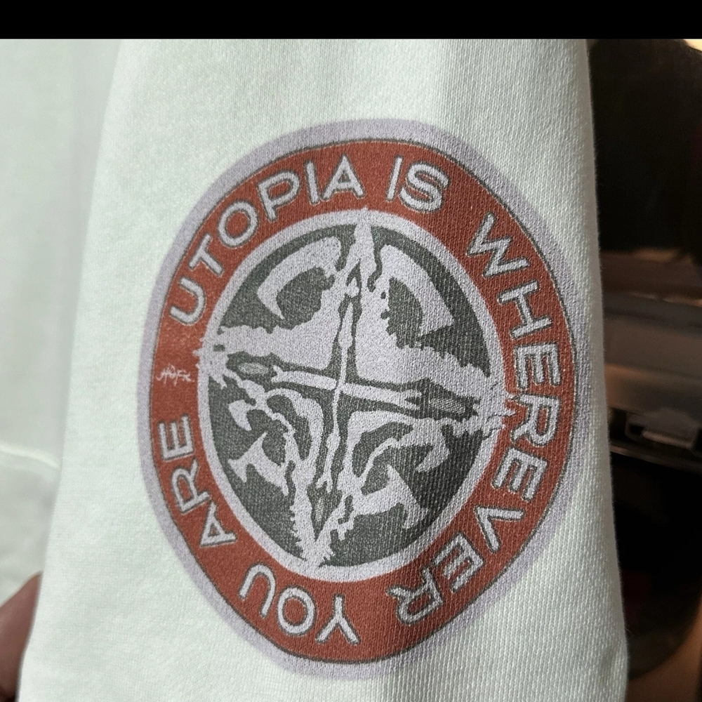 Cactus Jack by Travis Scott Cream Graphic Hoodie - Picture 8 of 14